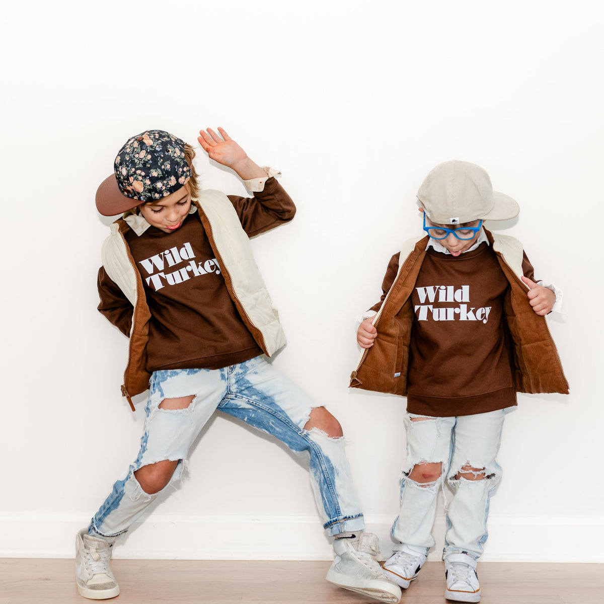 Wild Turkey Kids Thanksgiving Tee
