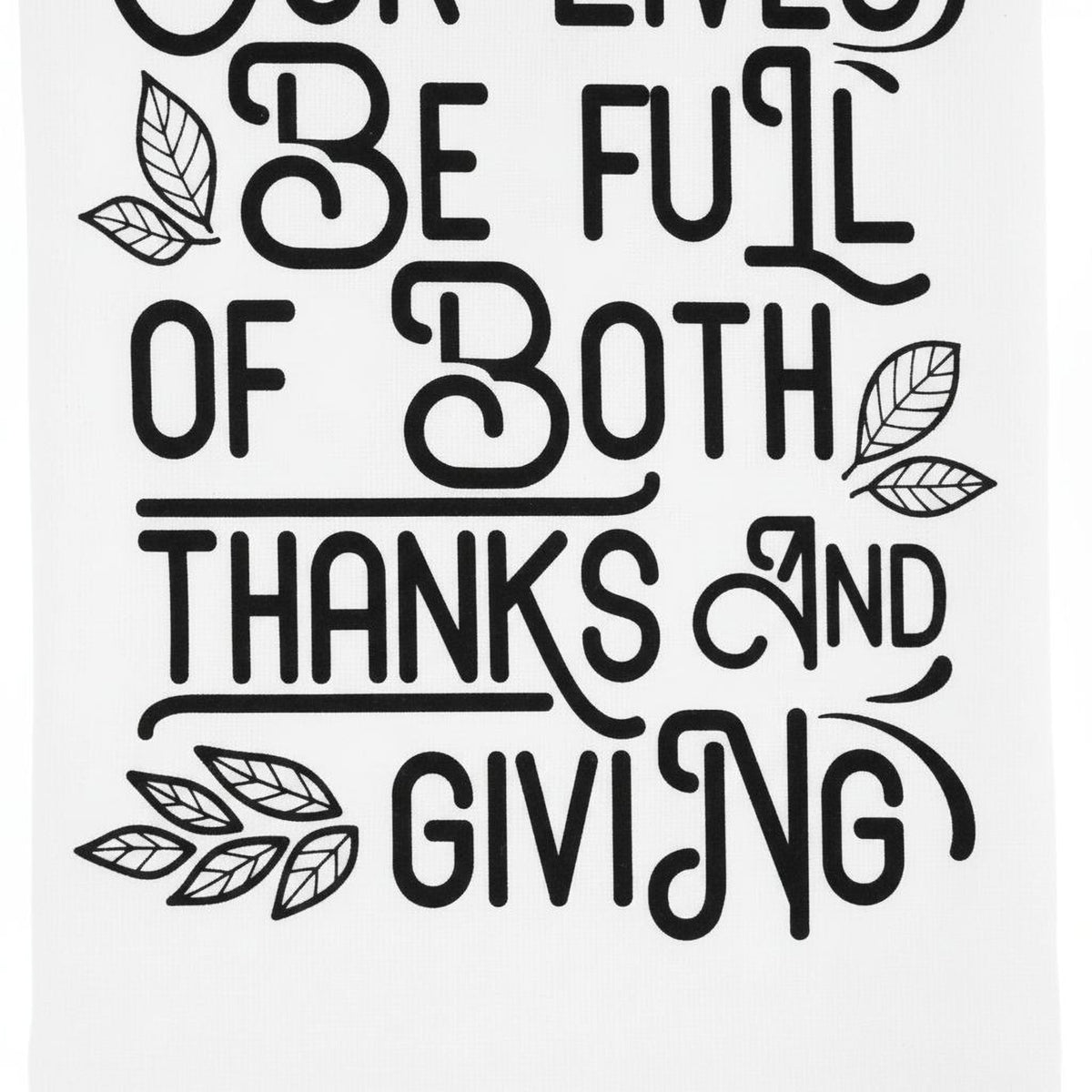 Thankful Thanksgiving Kitchen Tea Towel