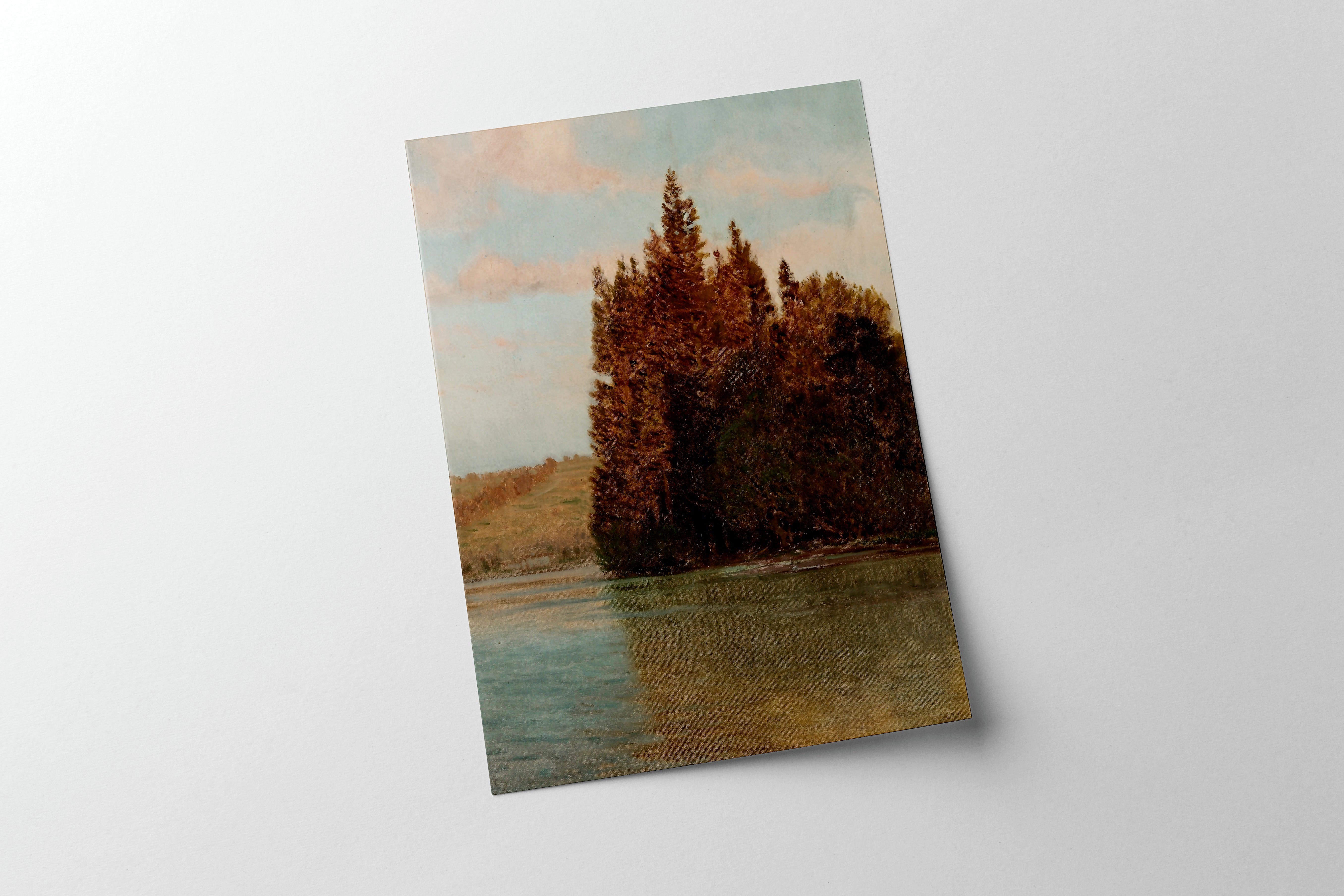 Autumn Tree Reflection Art Print