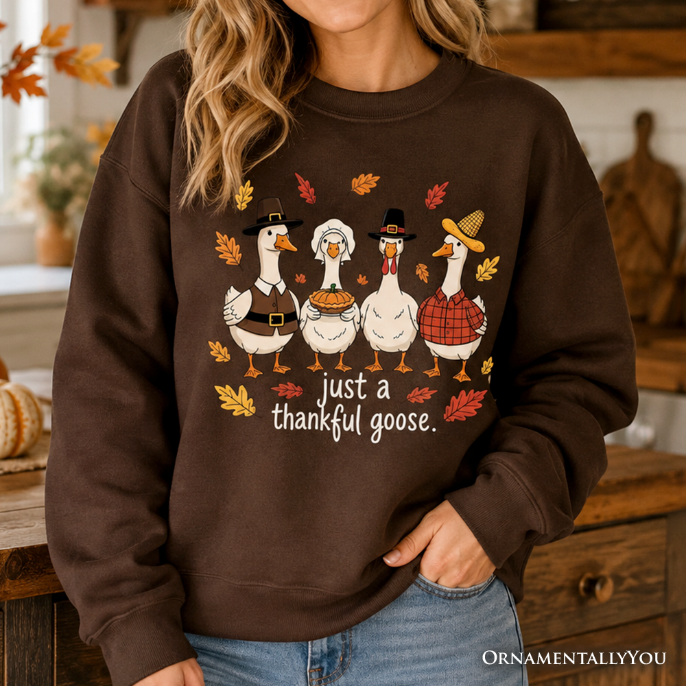 Thankful Goose Thanksgiving Sweatshirt