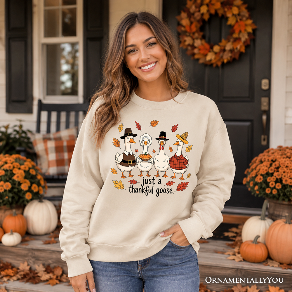 Thankful Goose Thanksgiving Sweatshirt