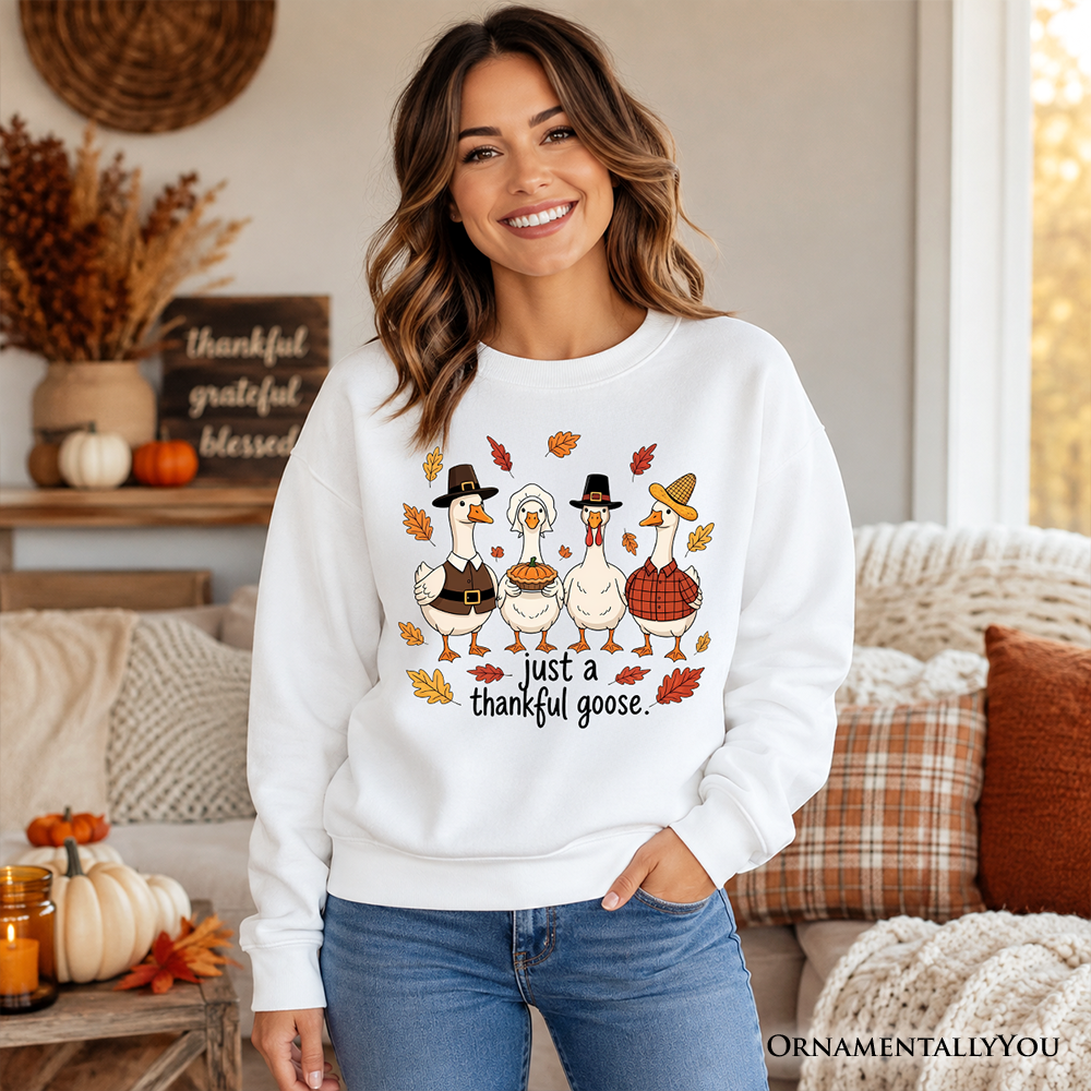 Thankful Goose Thanksgiving Sweatshirt