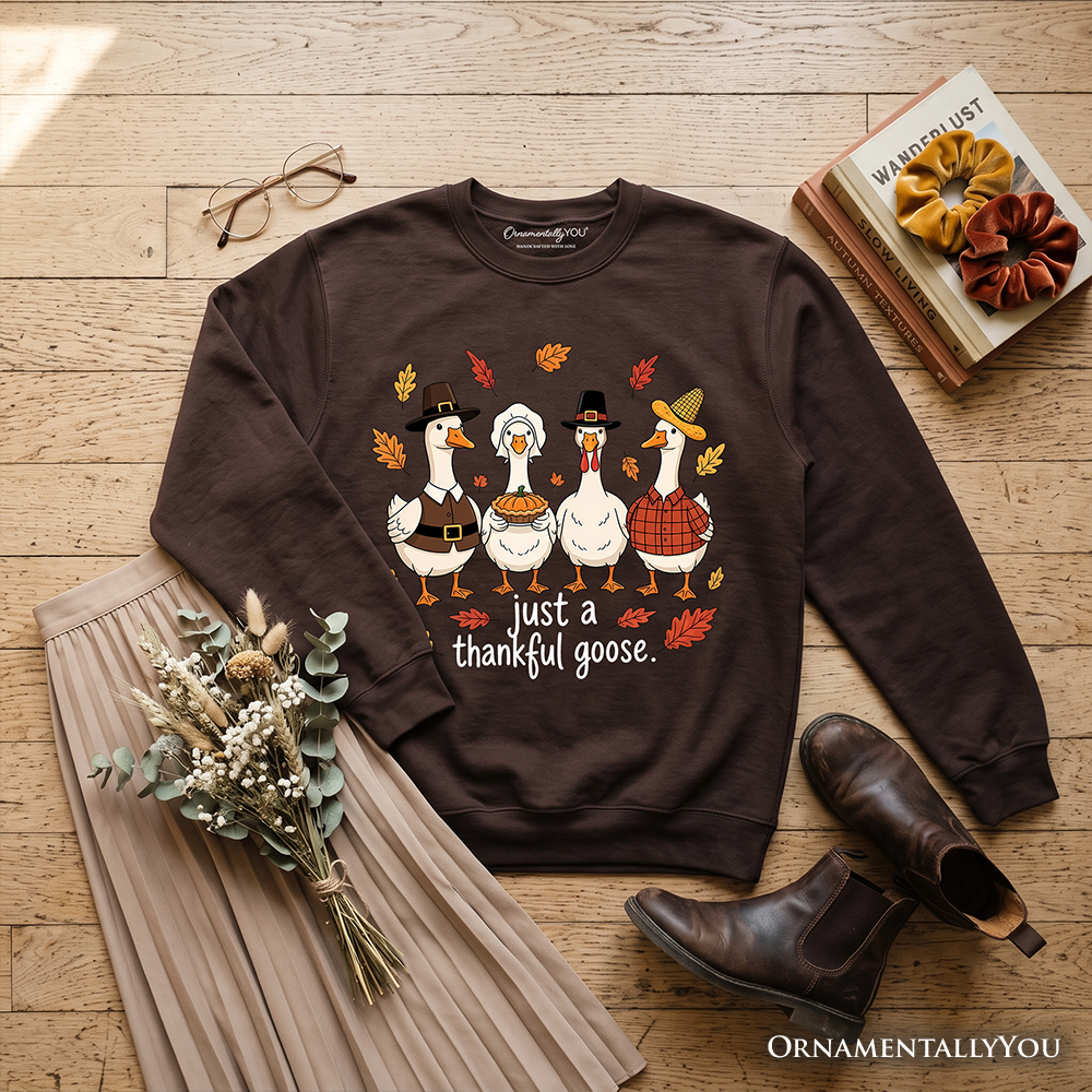Thankful Goose Thanksgiving Sweatshirt