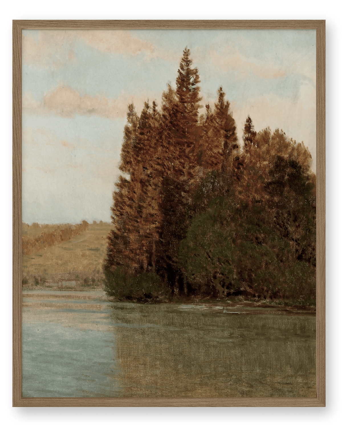 Autumn Tree Reflection Art Print