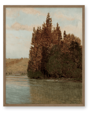 Autumn Tree Reflection Art Print