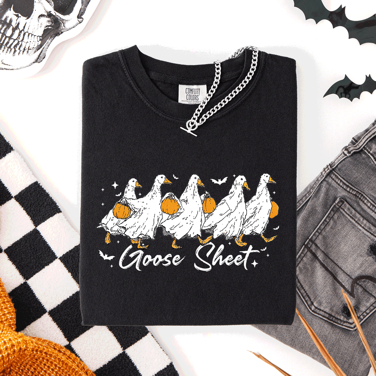 Ghost Goose Halloween Comfort Tee