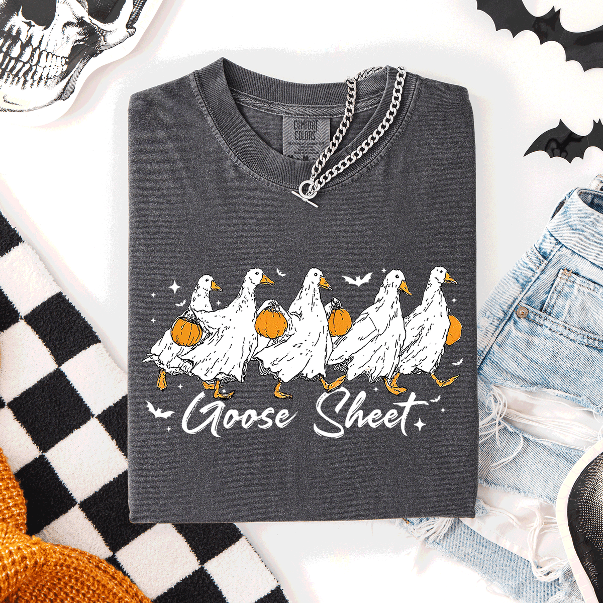Ghost Goose Halloween Comfort Tee