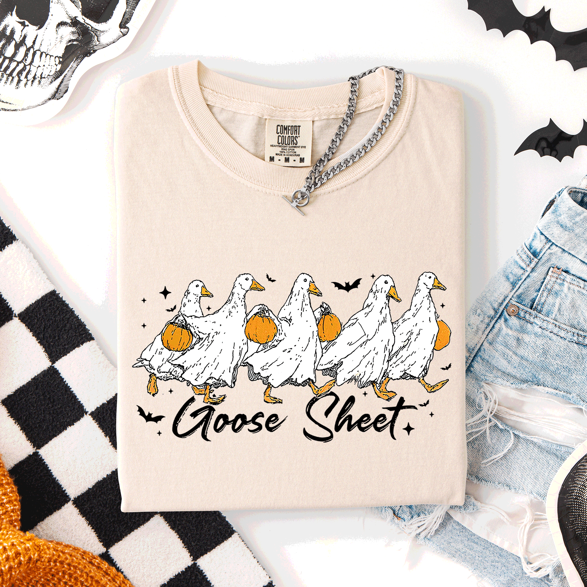 Ghost Goose Halloween Comfort Tee