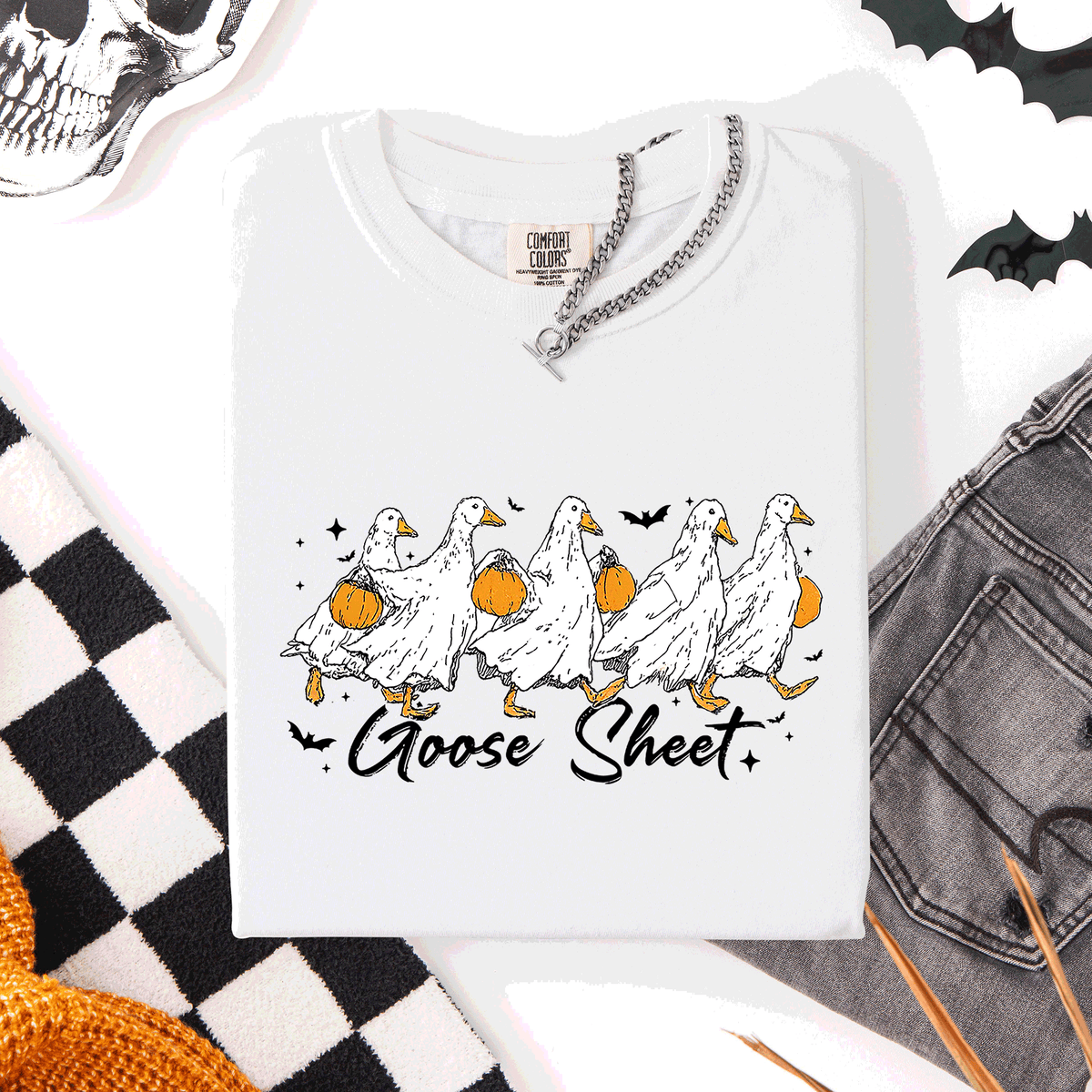 Ghost Goose Halloween Comfort Tee