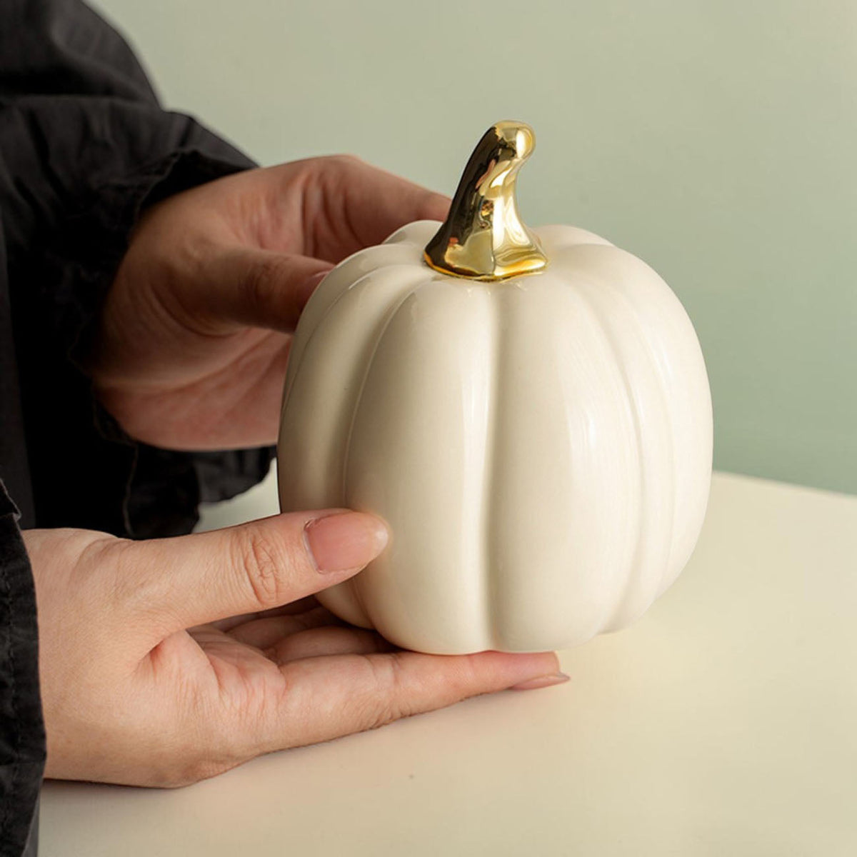 Pastel Ceramic Pumpkin Decor