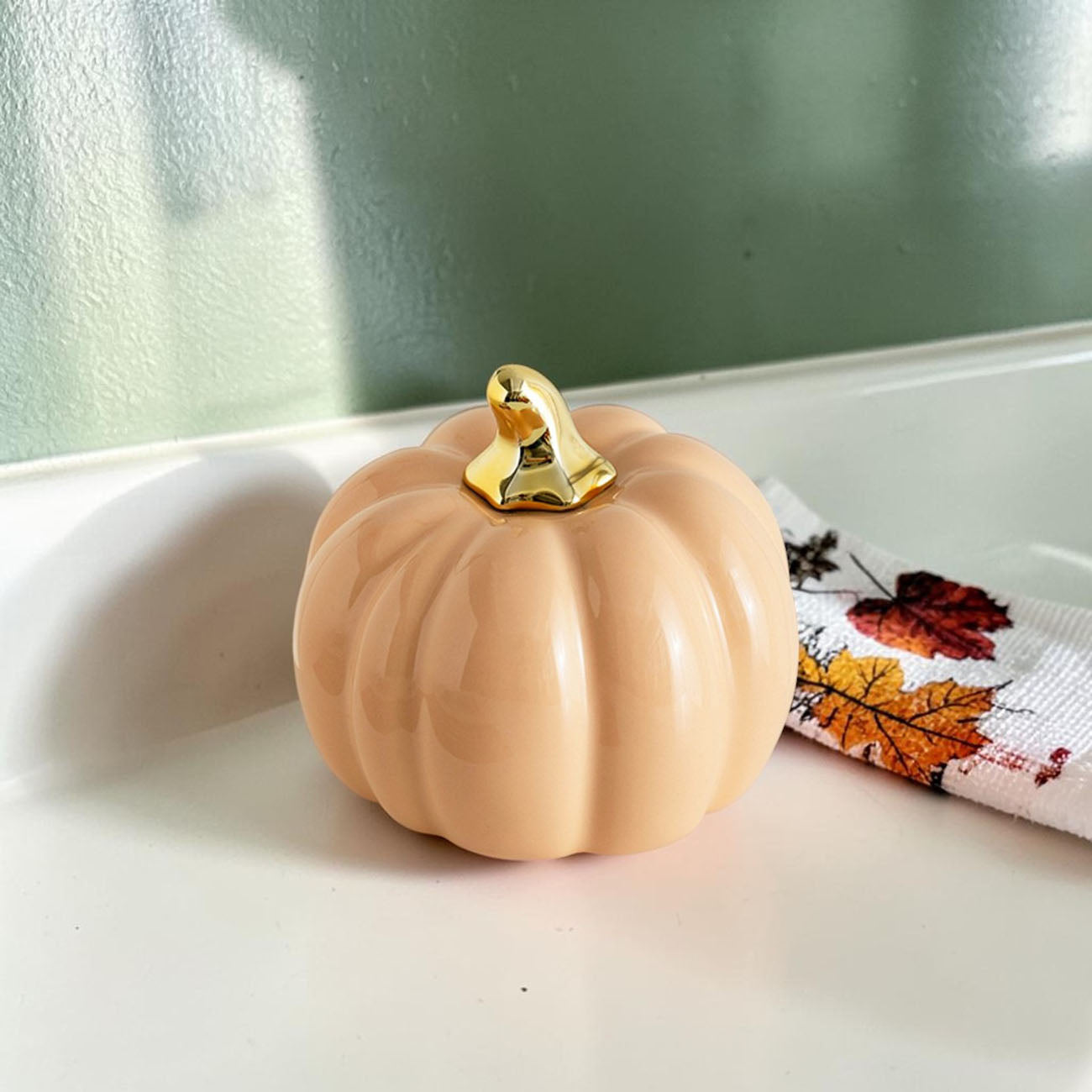 Pastel Ceramic Pumpkin Decor