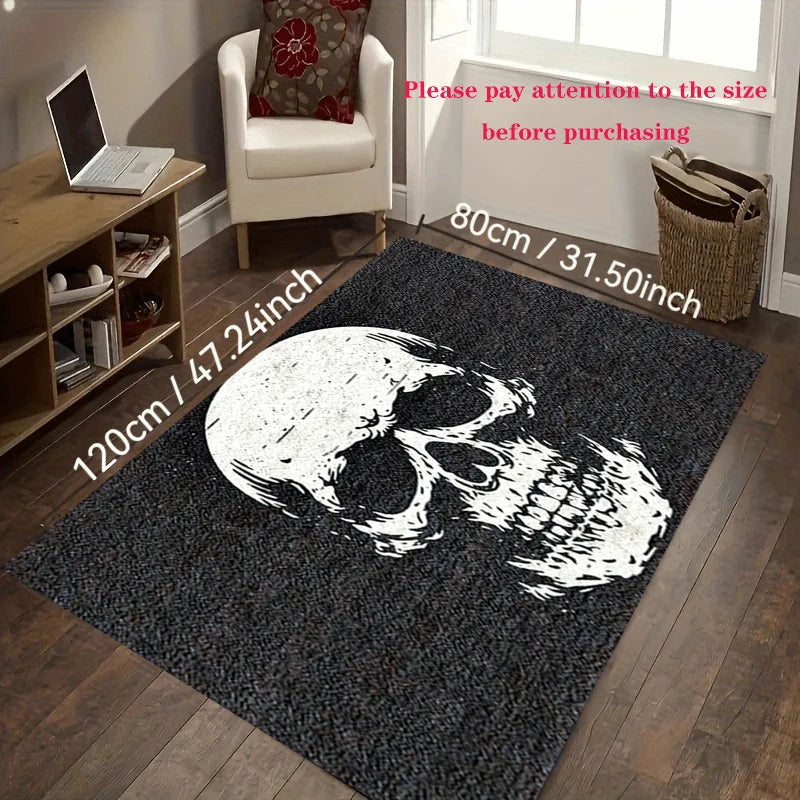Halloween Skull Doormat Floor Rug