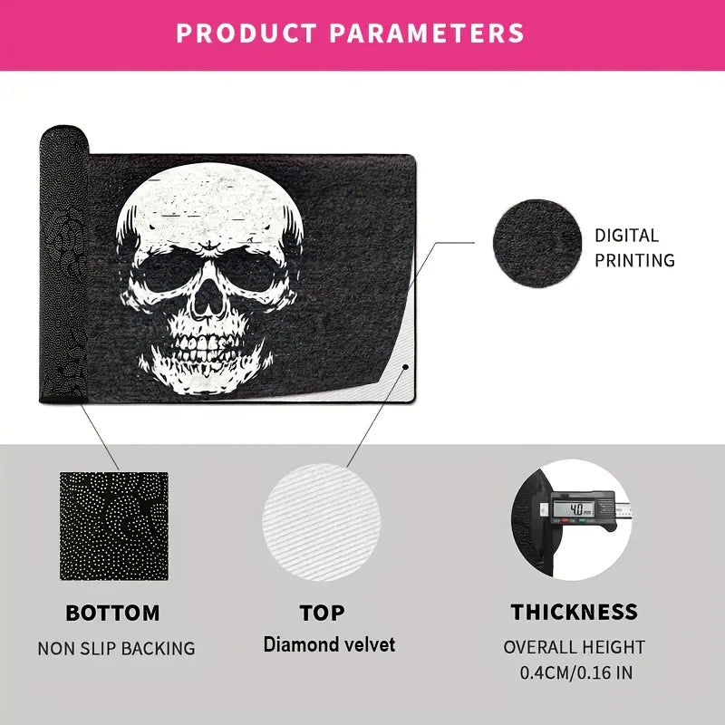 Halloween Skull Doormat Floor Rug