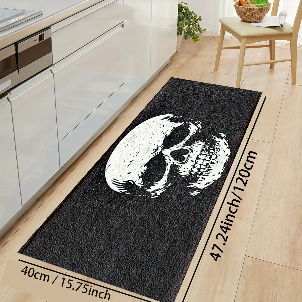 Halloween Skull Doormat Floor Rug