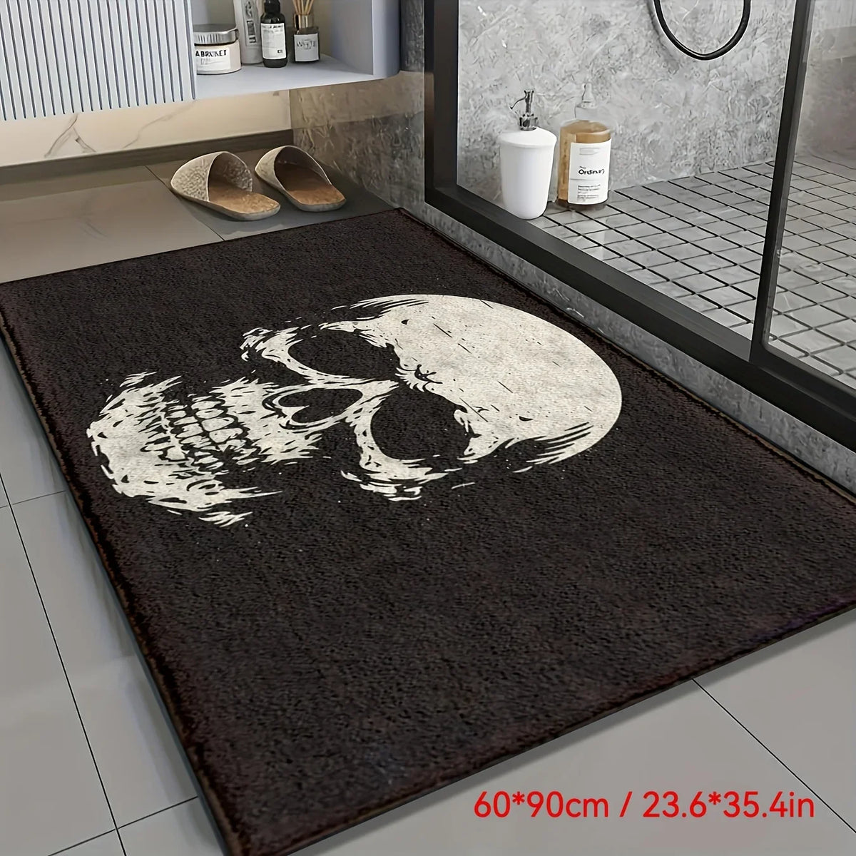 Halloween Skull Doormat Floor Rug