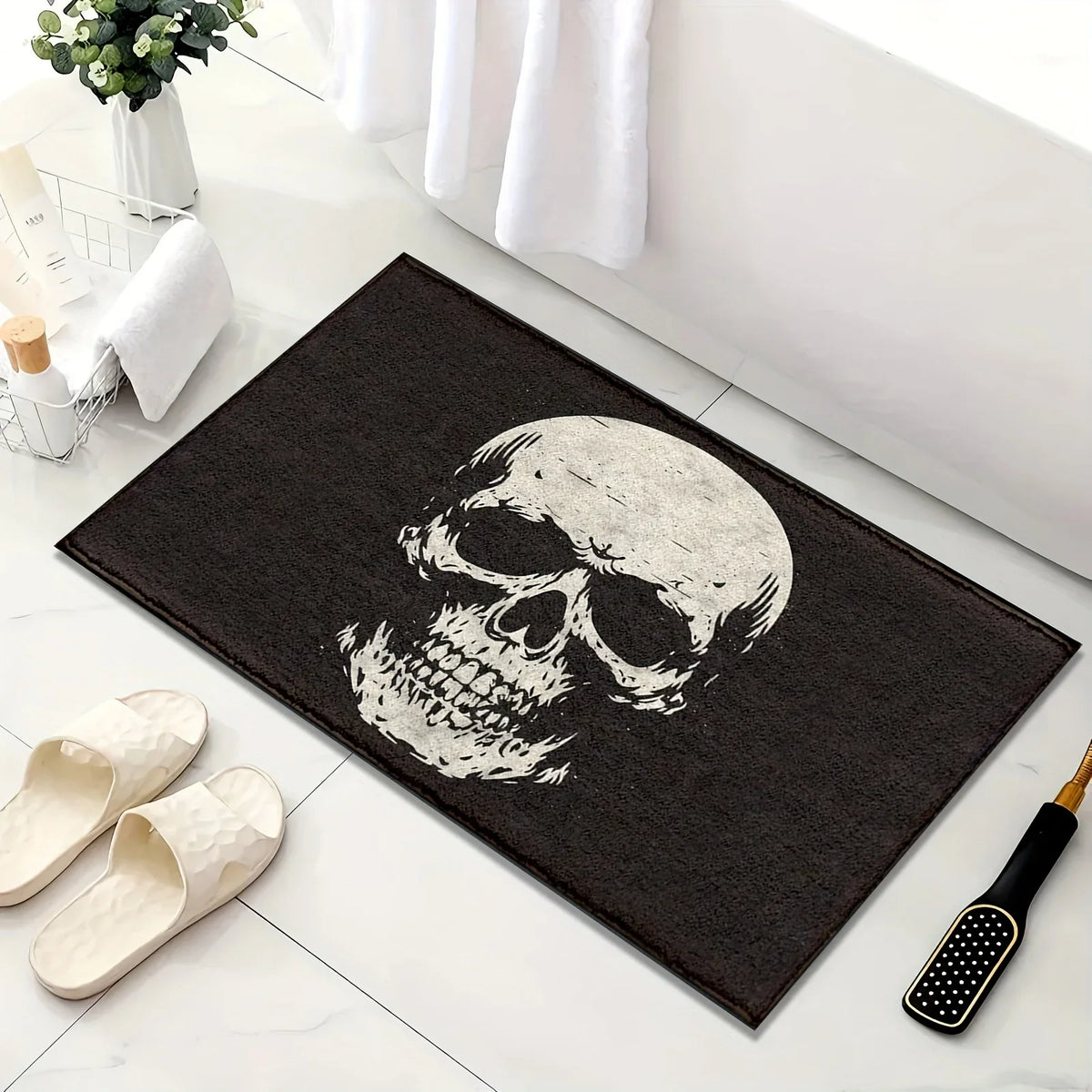 Halloween Skull Doormat Floor Rug