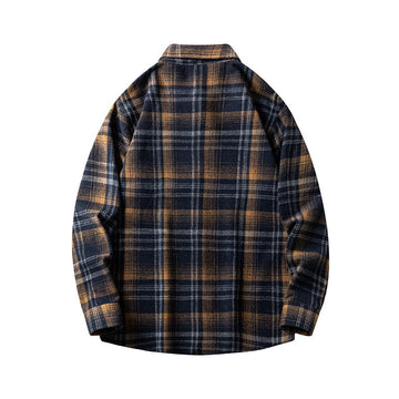 Men's Plaid Flannel Shirt Jacket
