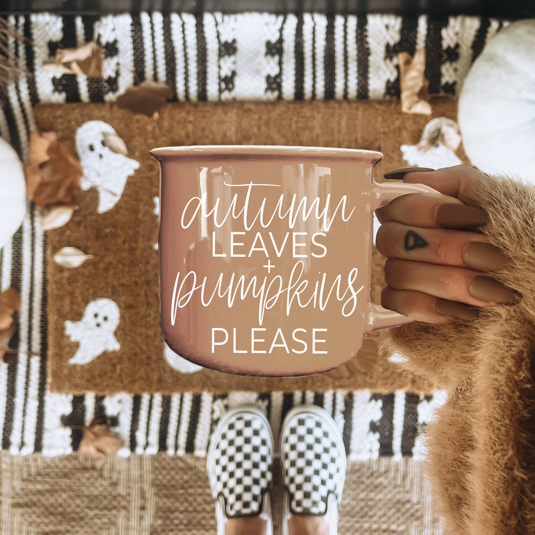 Autumn Leaves Pumpkins Coffee Mug