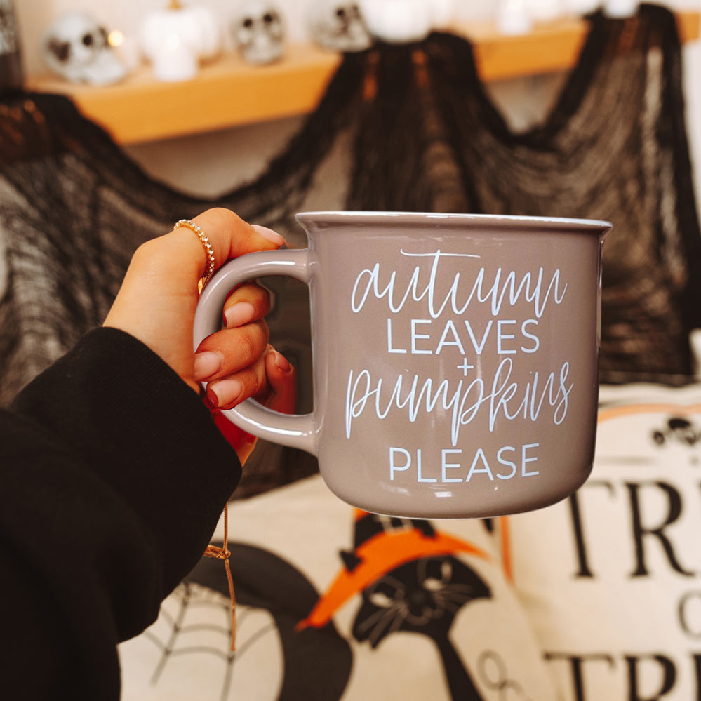 Autumn Leaves Pumpkins Coffee Mug