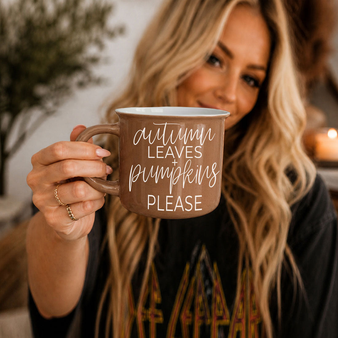 Autumn Leaves Pumpkins Coffee Mug