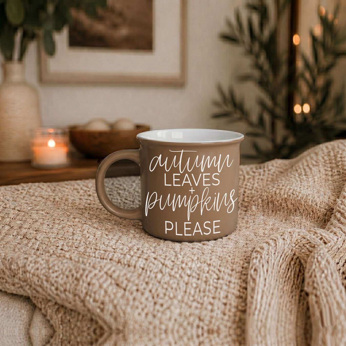 Autumn Leaves Pumpkins Coffee Mug