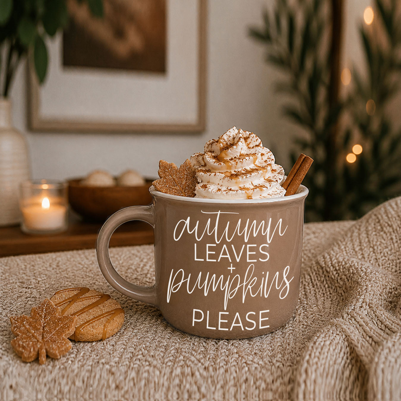 Autumn Leaves Pumpkins Coffee Mug