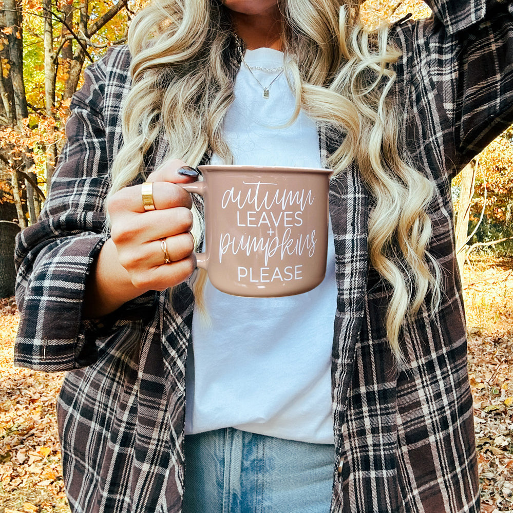 Autumn Leaves Pumpkins Coffee Mug