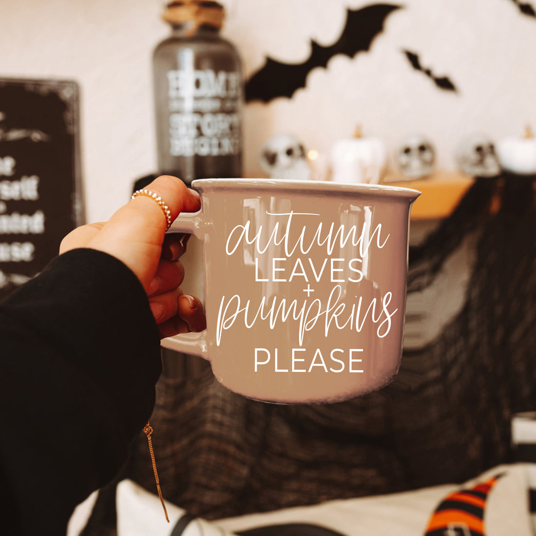 Autumn Leaves Pumpkins Coffee Mug