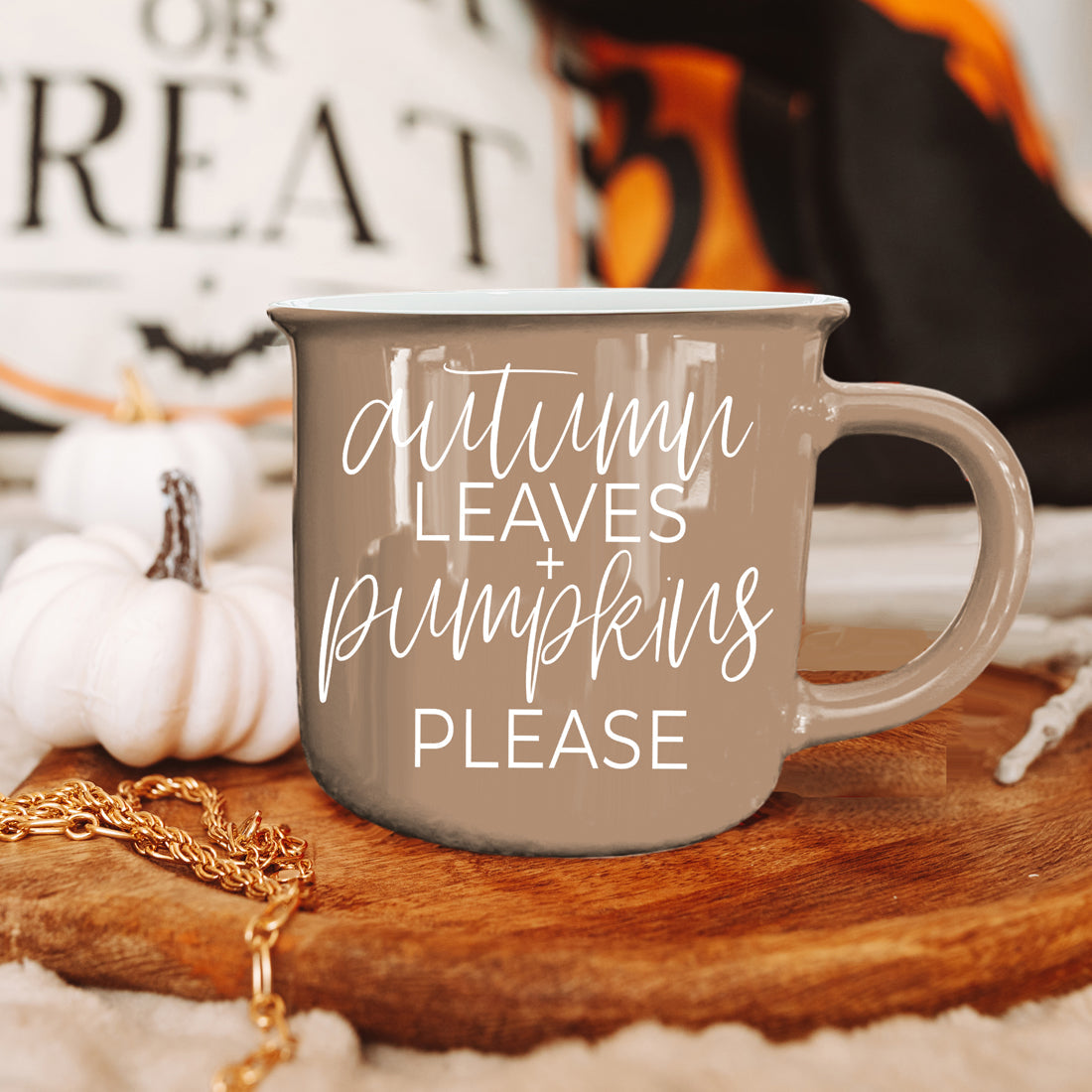 Autumn Leaves Pumpkins Coffee Mug