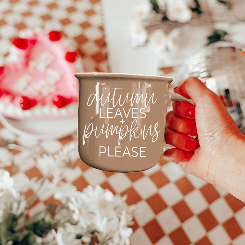 Autumn Leaves Pumpkins Coffee Mug