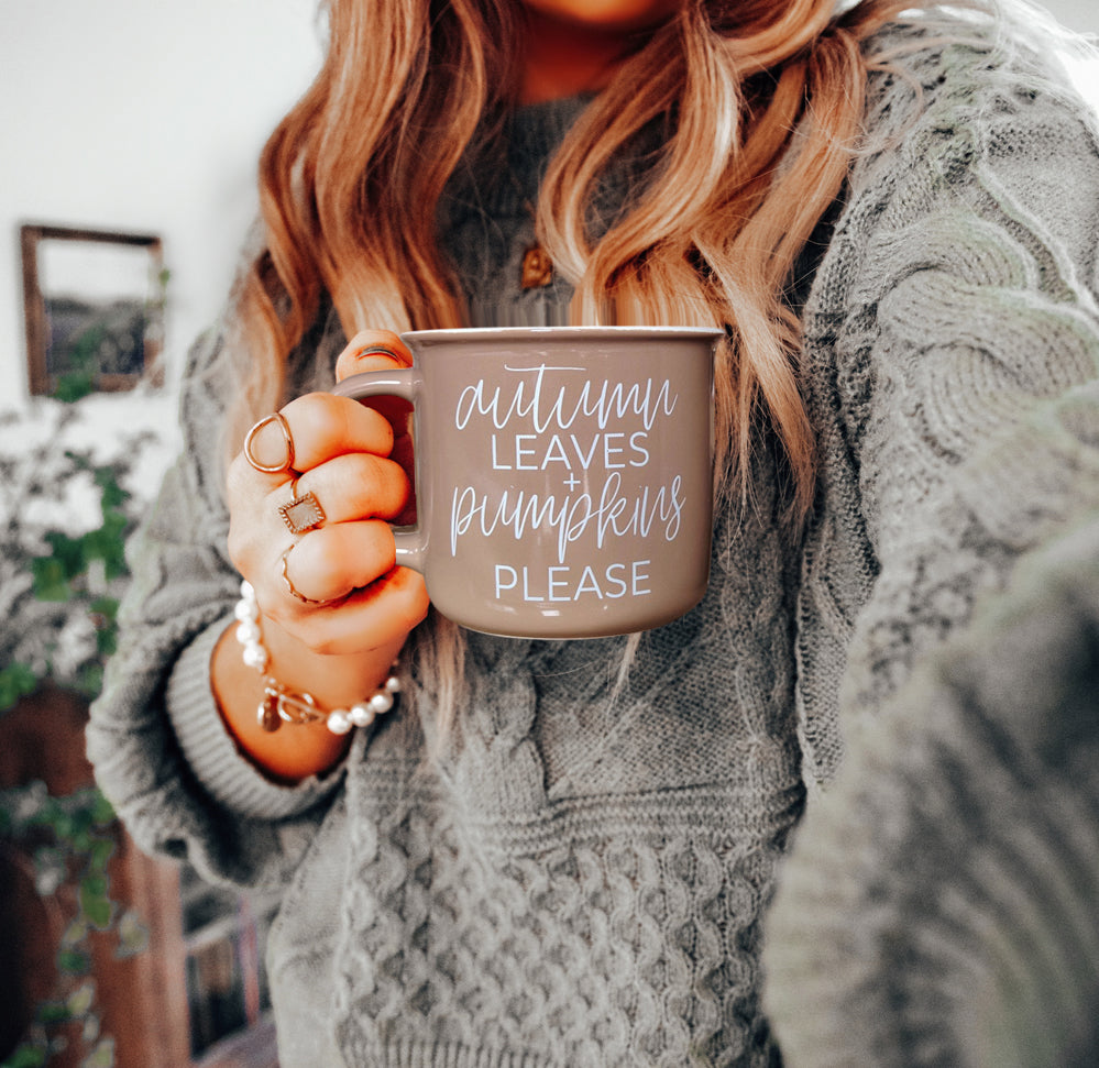 Autumn Leaves Pumpkins Coffee Mug