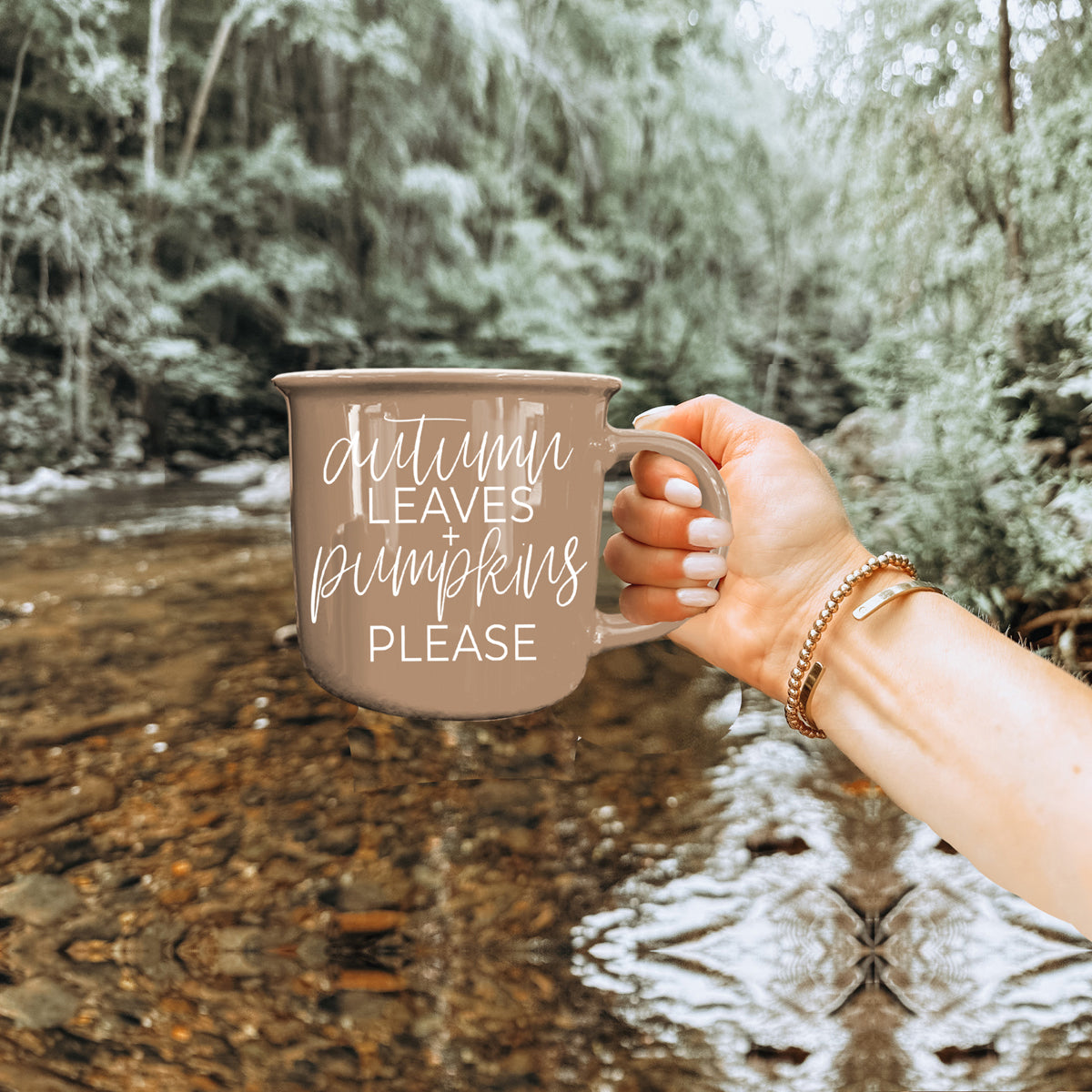 Autumn Leaves Pumpkins Coffee Mug