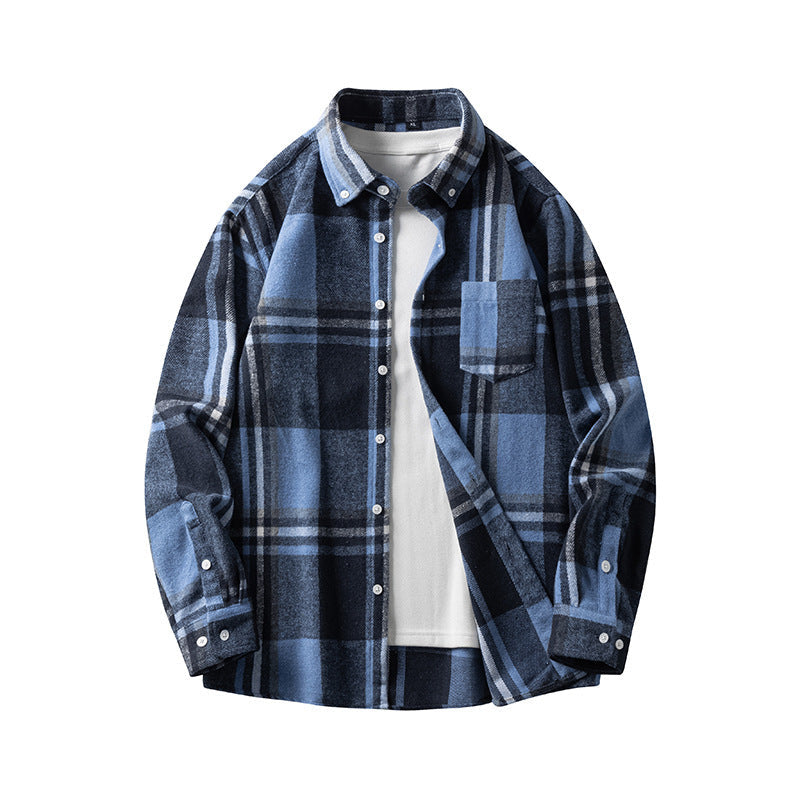 Men's Plaid Flannel Shirt Jacket