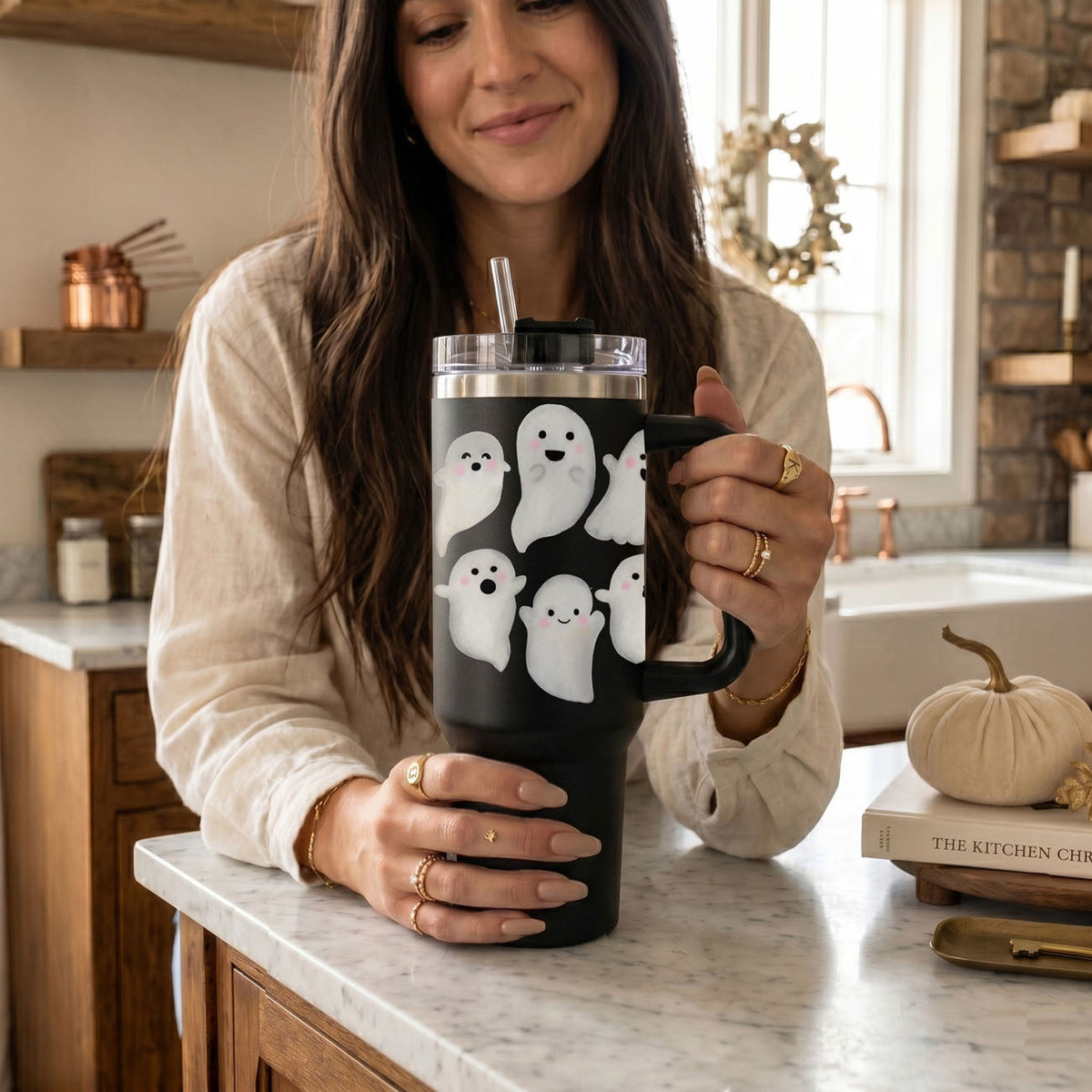 Happy Ghosts 40oz Tumbler
