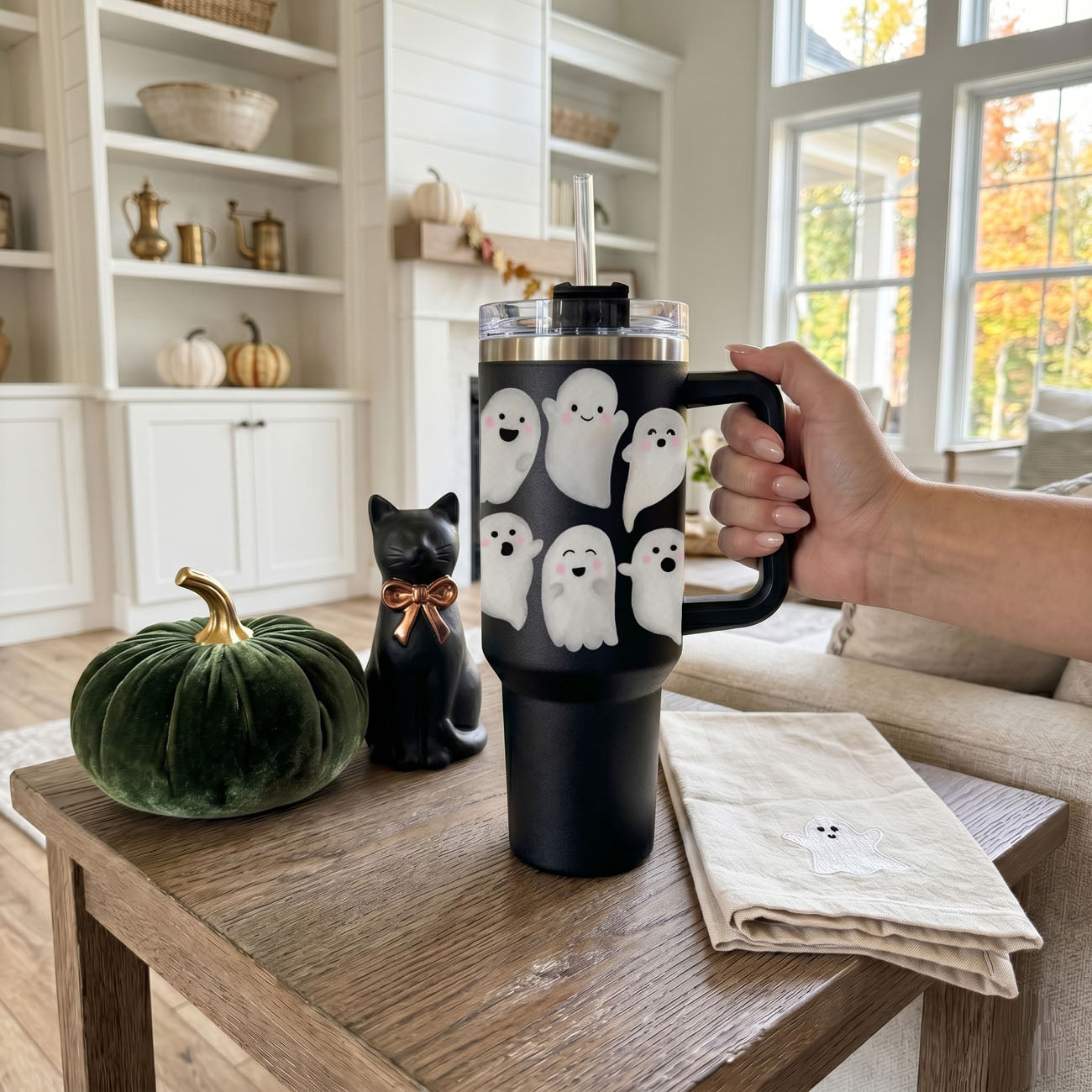 Happy Ghosts 40oz Tumbler