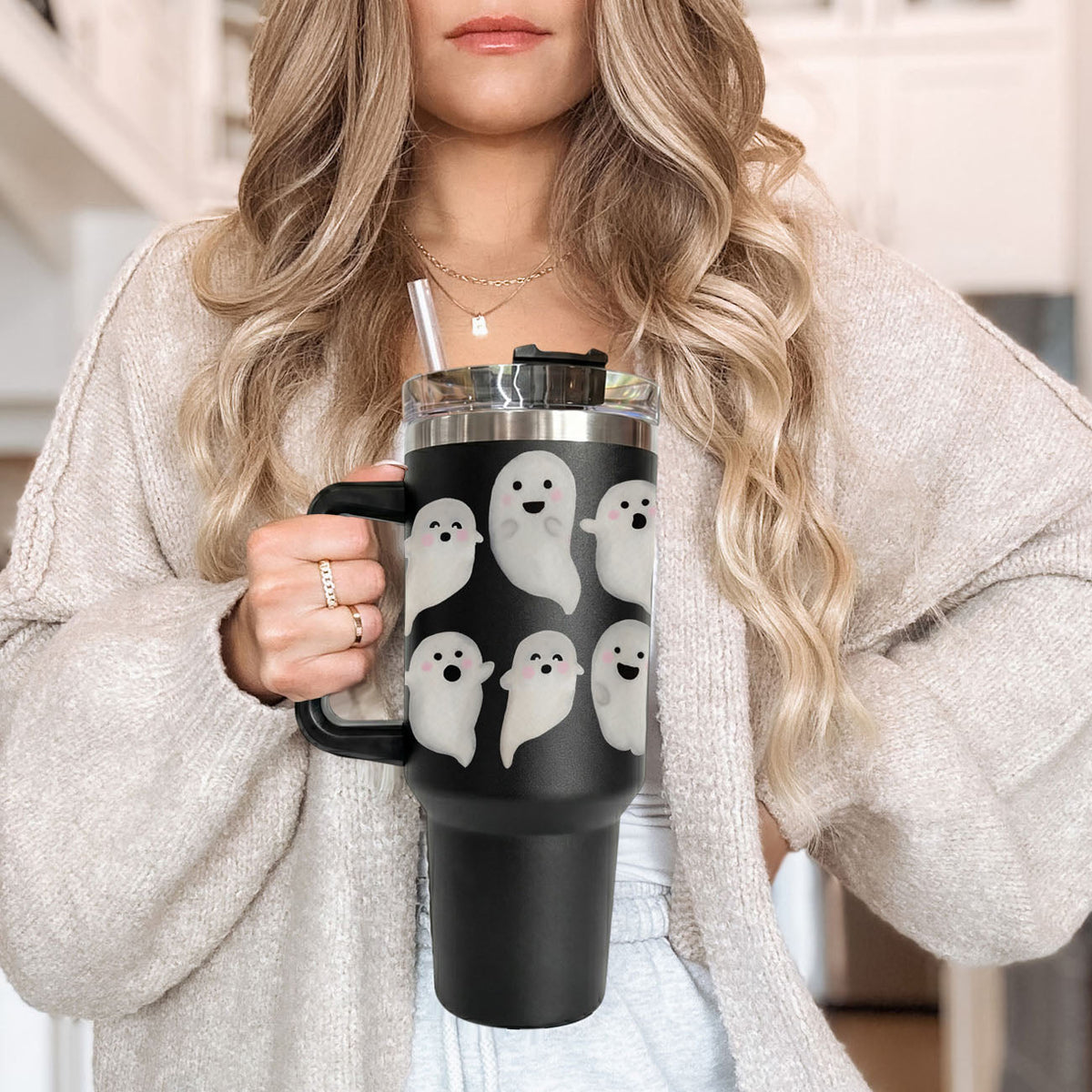 Happy Ghosts 40oz Tumbler