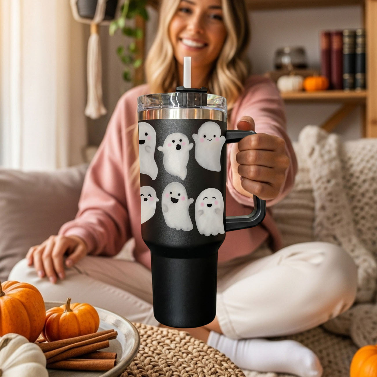 Happy Ghosts 40oz Tumbler
