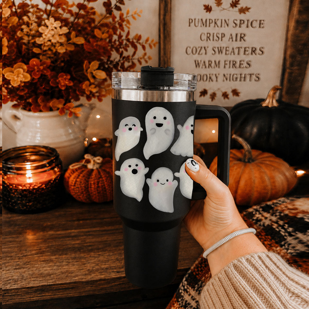 Happy Ghosts 40oz Tumbler