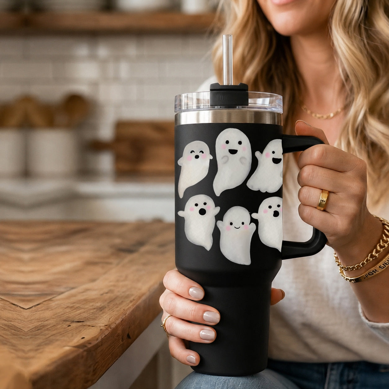 Happy Ghosts 40oz Tumbler