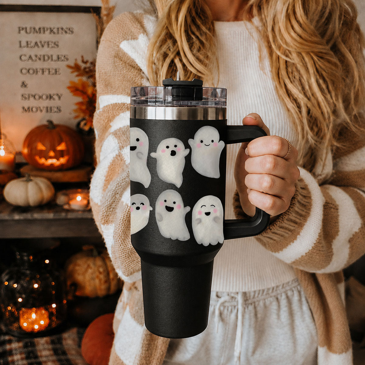 Happy Ghosts 40oz Tumbler