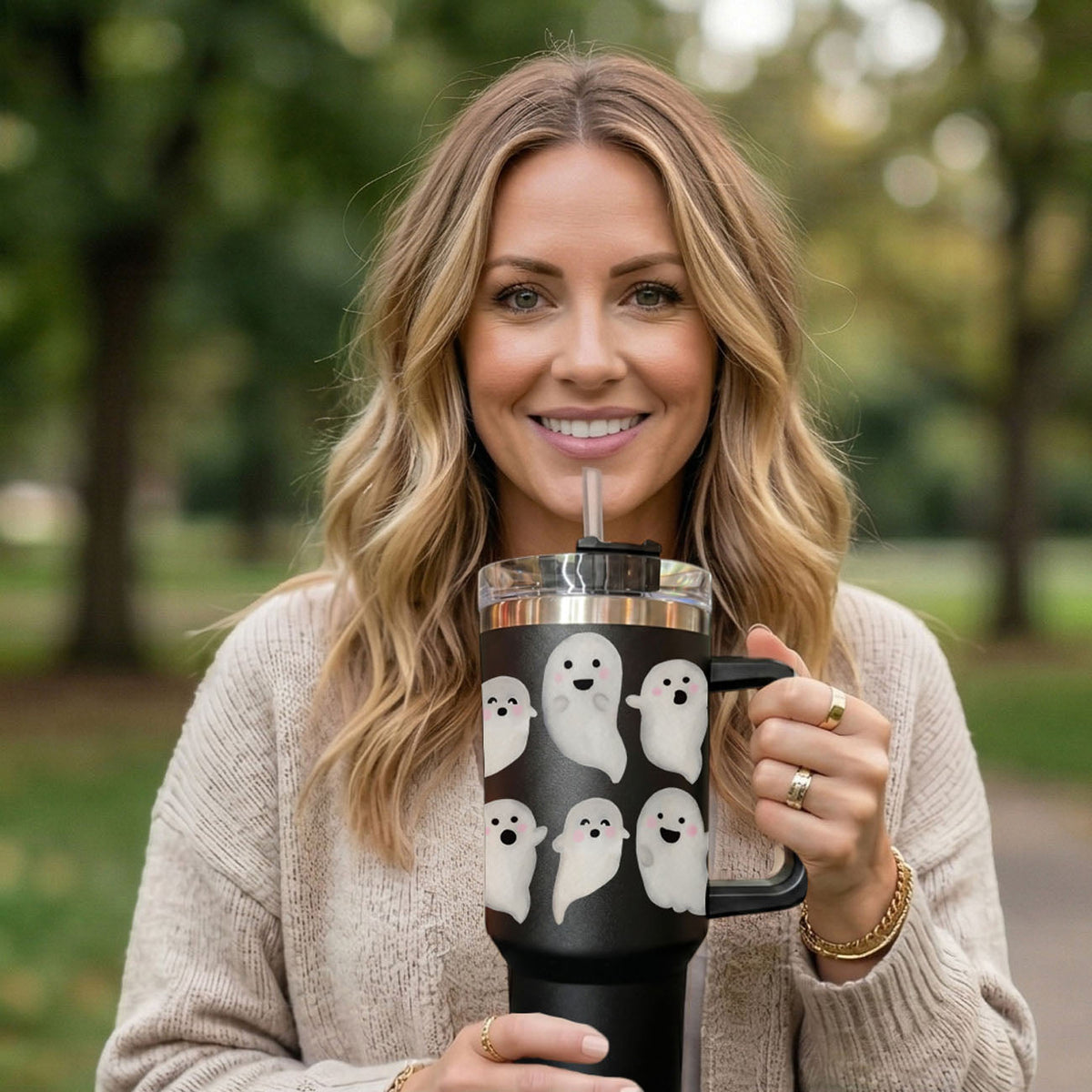 Happy Ghosts 40oz Tumbler