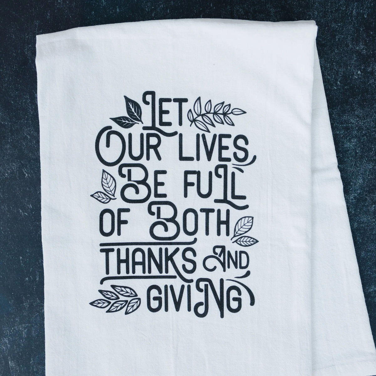Thankful Thanksgiving Kitchen Tea Towel
