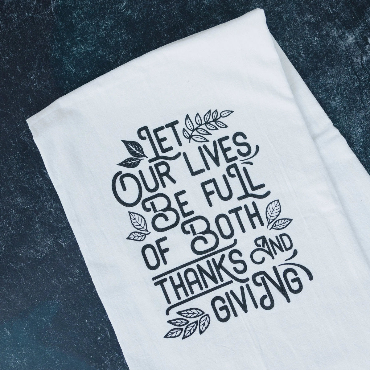 Thankful Thanksgiving Kitchen Tea Towel
