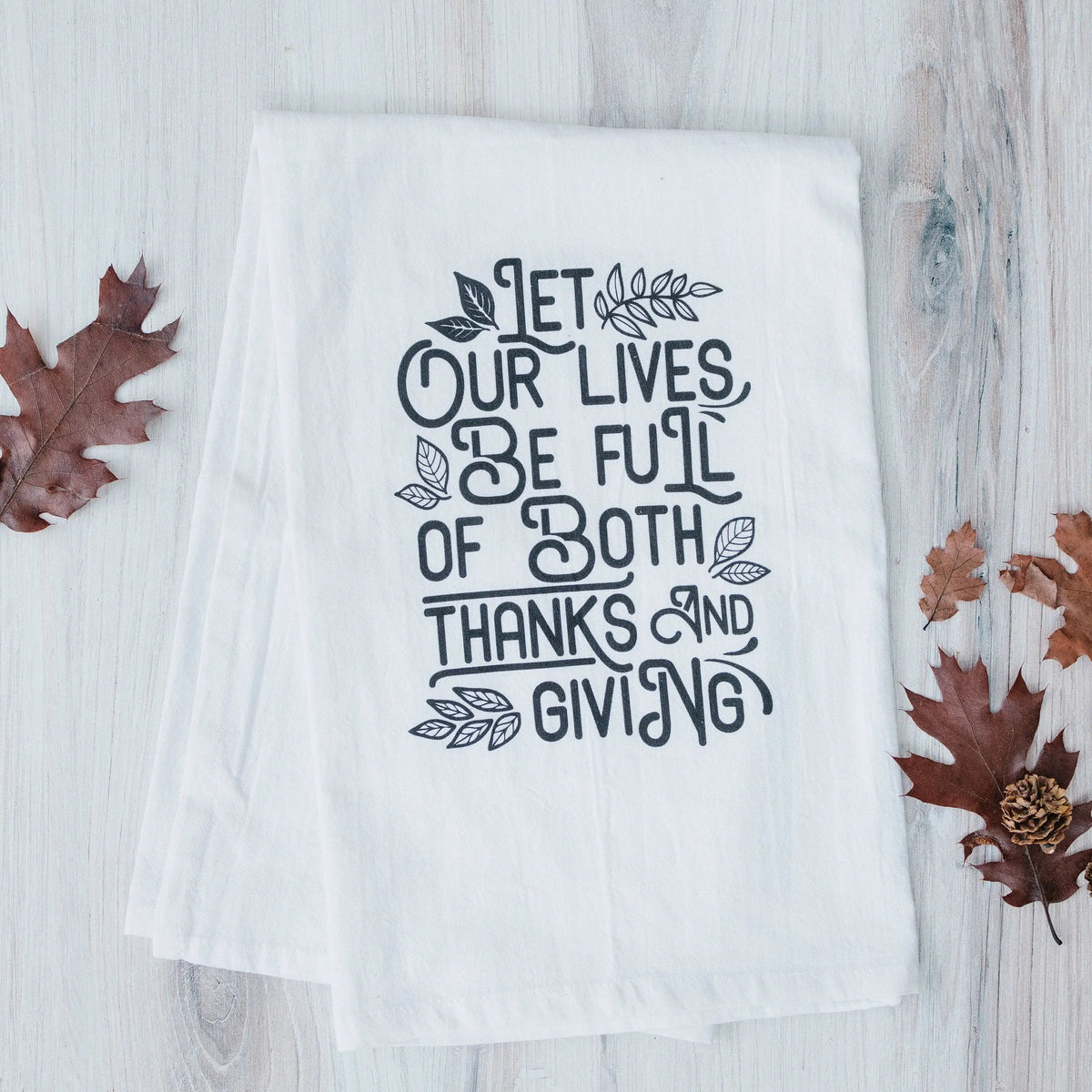 Thankful Thanksgiving Kitchen Tea Towel