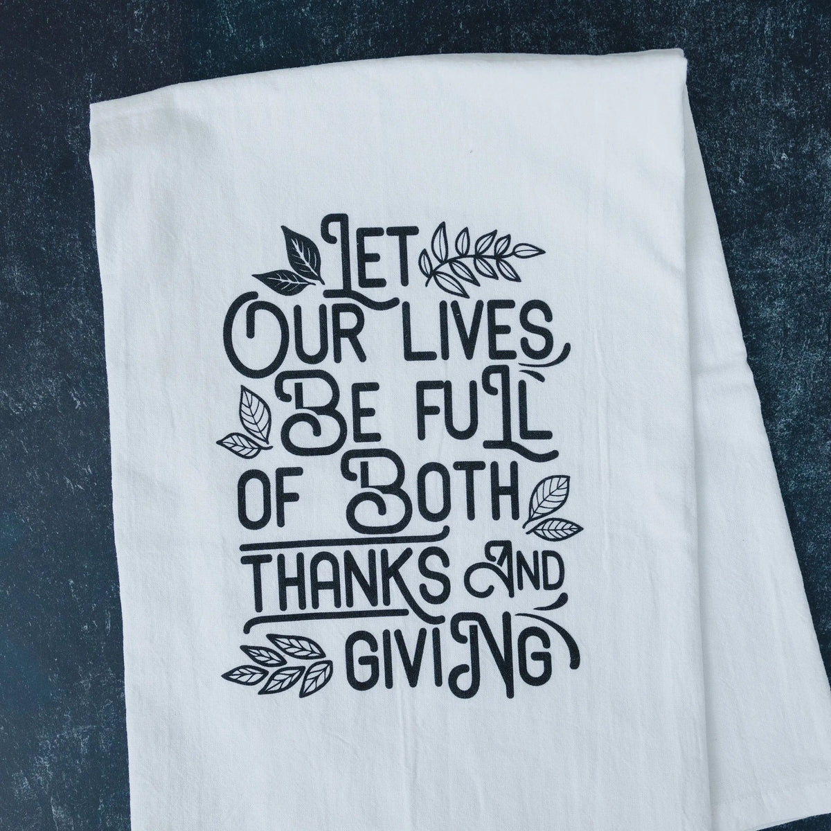 Thankful Thanksgiving Kitchen Tea Towel