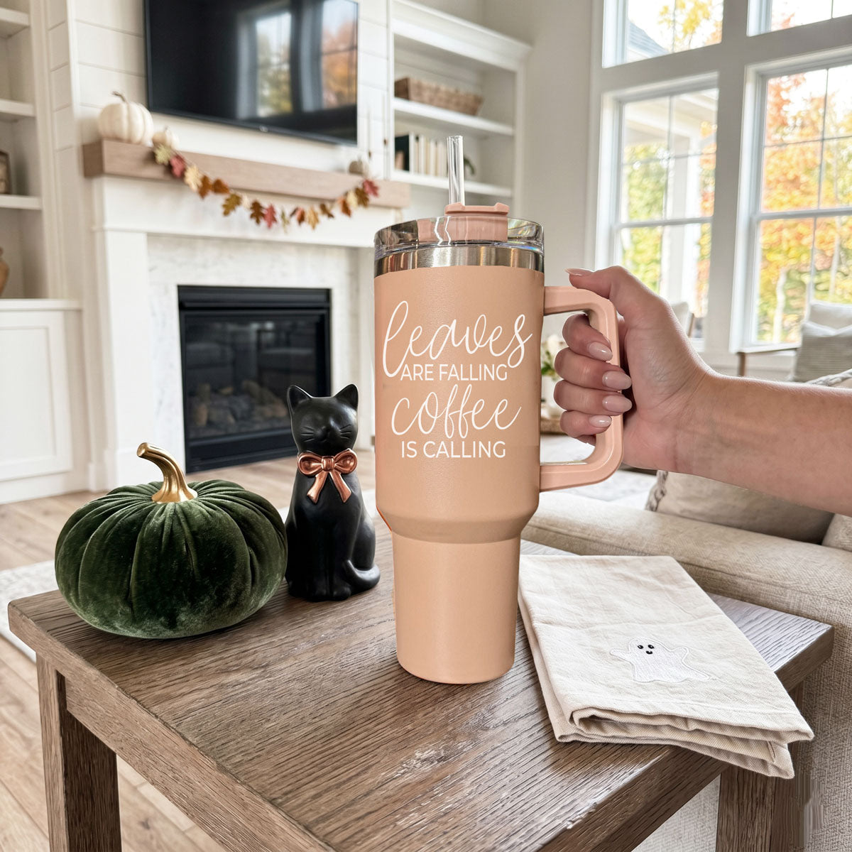 Leaves Falling 40oz Tumbler