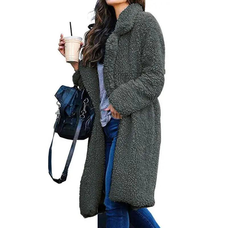 Cozy Teddy Fleece Long Coat