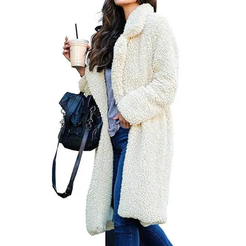 Cozy Teddy Fleece Long Coat