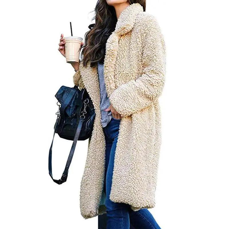 Cozy Teddy Fleece Long Coat