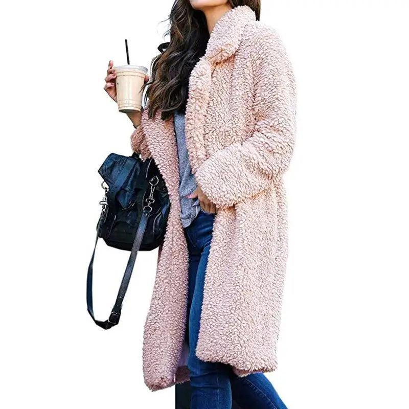 Cozy Teddy Fleece Long Coat